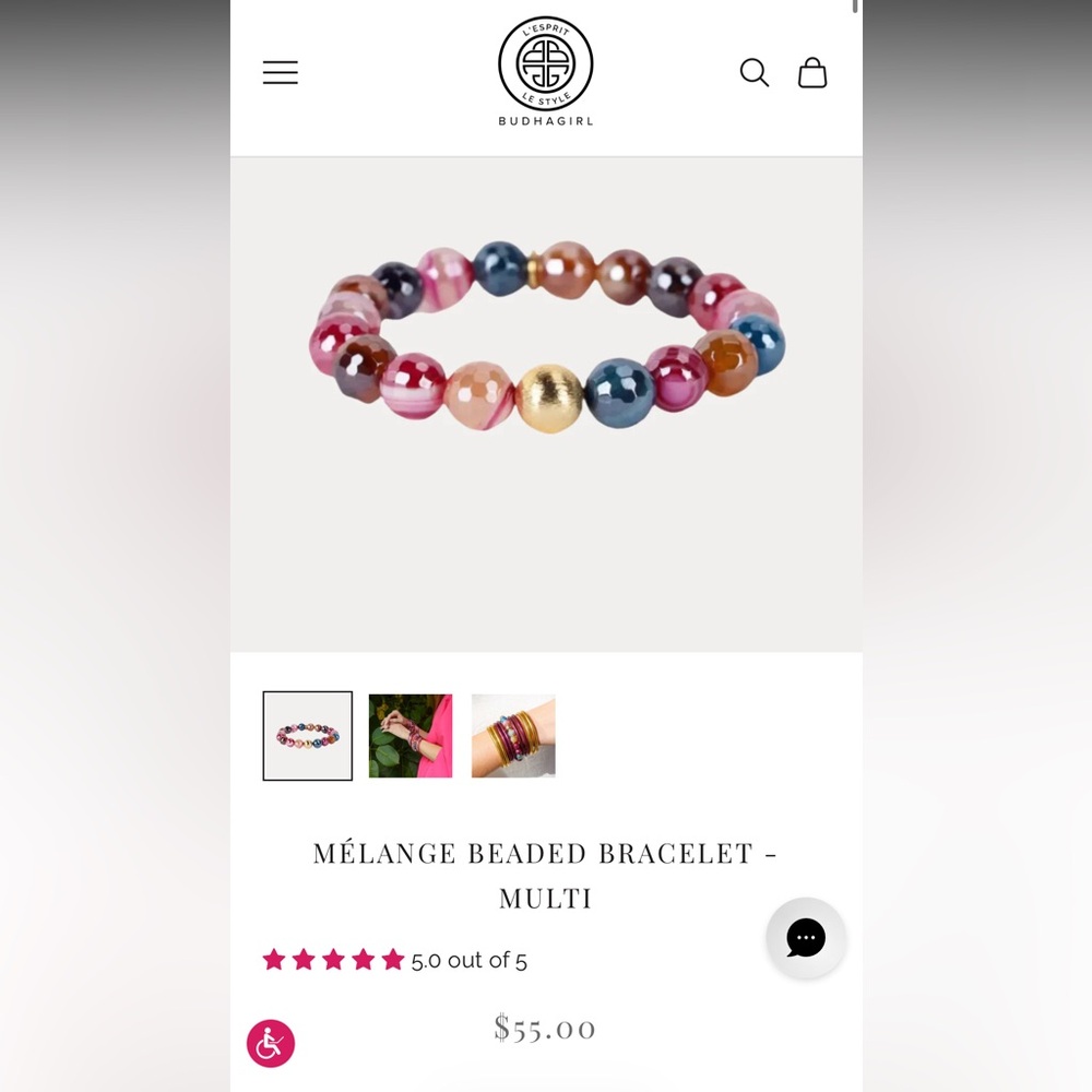 BudhaGirl MÉLANGE BEADED BRACELET - MULTI